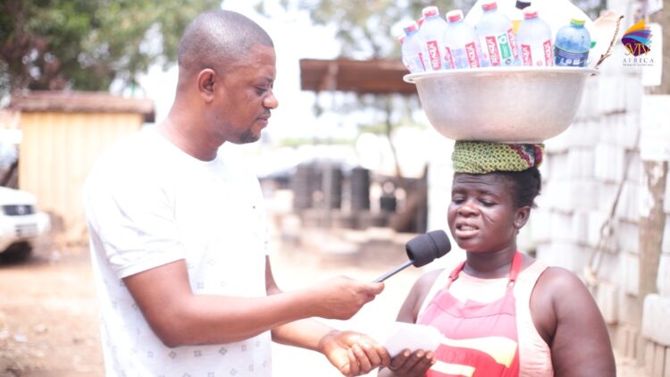 Pure water seller receives GHS2500 from SVTV Africa Foundation
