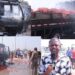 Tomato truck catches fire on Tema motorway, owner loses over GHS3000